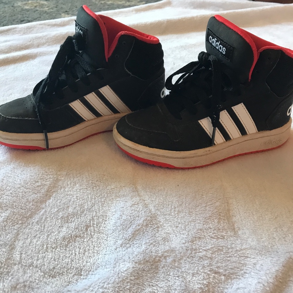 Boys size 12 adidas mid top shoes
